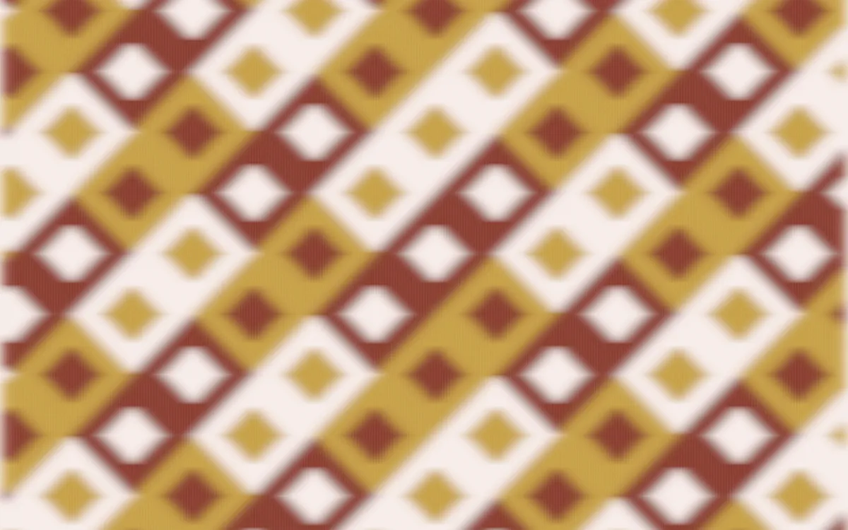Venetian Rosso Ikat Diamonds — colourful brown, gold and white ikat background