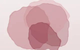 Garnet Ink Study — light red and white ink wash background