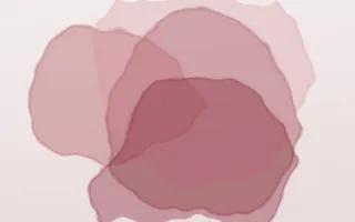 Garnet Ink Study II — light red and white ink wash background, variation II