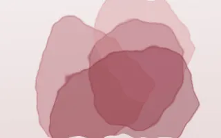 Garnet Ink Study III — light red and white ink wash background, variation III