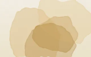 Ochre Scroll III — light gold and beige ink wash background, variation III