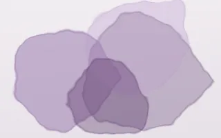 Plum Ink Wash III — light purple and white ink wash background, variation III