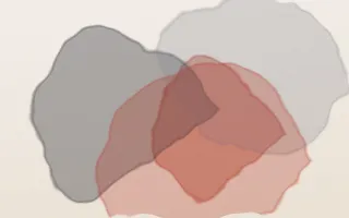 Vermilion Seal — light red, grey and white ink wash background