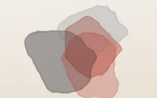 Vermilion Seal II — light red, grey and white ink wash background, variation II