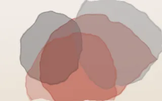 Vermilion Seal III — light red, grey and white ink wash background, variation III