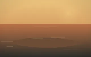 Autumn Glow Island — colourful orange, brown and grey island background