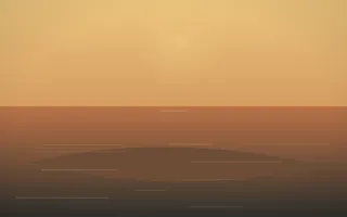 Autumn Glow Island III — colourful orange, brown and grey island background, variation III