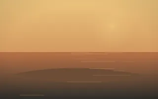 Autumn Glow Island IV — colourful orange, brown and grey island background, variation IV