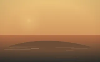 Autumn Glow Island V — colourful orange, brown and grey island background, variation V