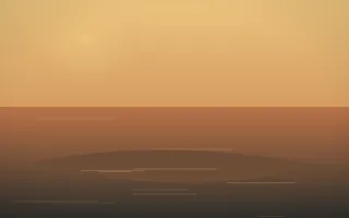 Autumn Glow Island VIII — colourful orange, brown and grey island background, variation VIII