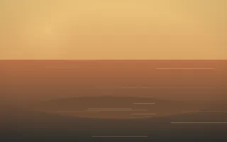 Autumn Glow Island XI — colourful orange, brown and grey island background, variation XI