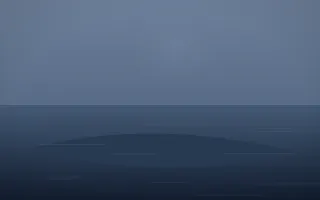 Blue Hour Island II — dark blue island background, variation II