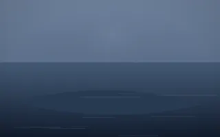 Blue Hour Island V — dark blue island background, variation V