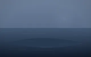 Blue Hour Island VI — dark blue island background, variation VI