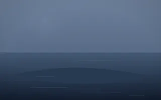 Blue Hour Island VII — dark blue island background, variation VII