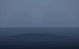 Blue Hour Island VIII — dark blue island background, variation VIII