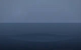Blue Hour Island X — dark blue island background, variation X