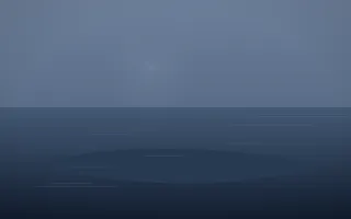 Blue Hour Island XI — dark blue island background, variation XI