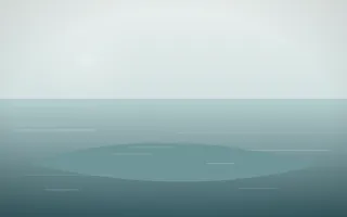 Coastal Mist Island — light white and teal island background