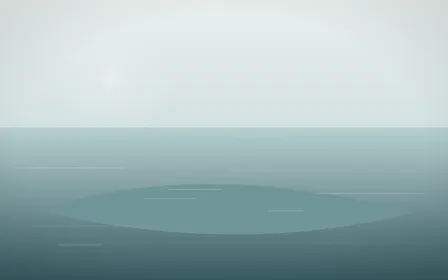 Coastal Mist Island — light white and teal island background