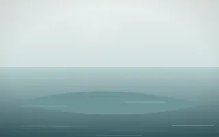 Coastal Mist Island II — light white and teal island background, variation II