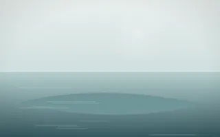 Coastal Mist Island III — light white and teal island background, variation III