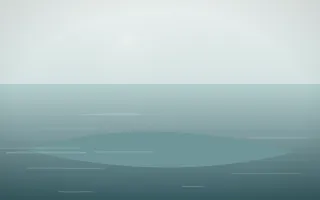 Coastal Mist Island V — light white and teal island background, variation V