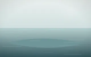 Coastal Mist Island VII — light white and teal island background, variation VII