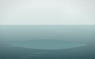 Coastal Mist Island X — light white and teal island background, variation X