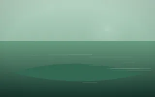 Emerald Mist Island — dark green island background