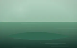 Emerald Mist Island II — dark green island background, variation II