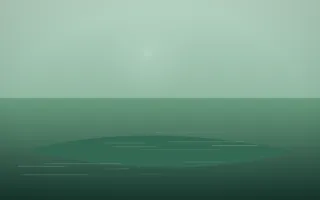 Emerald Mist Island III — dark green island background, variation III