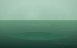 Emerald Mist Island VI — dark green island background, variation VI