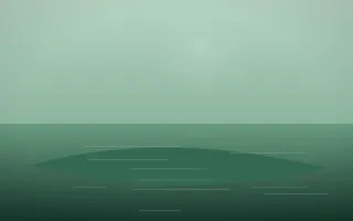 Emerald Mist Island X — dark green island background, variation X
