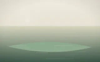 First Light Island XI — light beige and green island background, variation XI