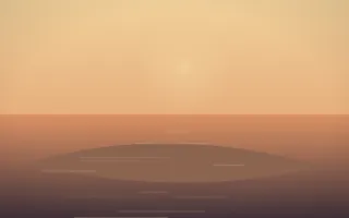 Golden Hour Island — colourful orange and pink island background