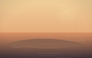Golden Hour Island II — colourful orange and pink island background, variation II