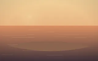 Golden Hour Island III — colourful orange and pink island background, variation III
