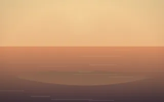 Golden Hour Island IV — colourful orange and pink island background, variation IV