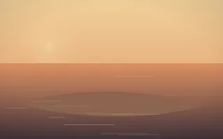 Golden Hour Island IX — colourful orange and pink island background, variation IX