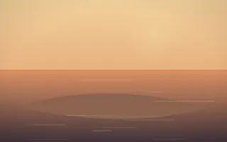 Golden Hour Island V — colourful orange and pink island background, variation V