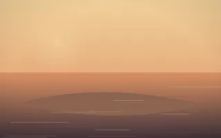 Golden Hour Island VI — colourful orange and pink island background, variation VI