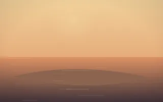 Golden Hour Island VII — colourful orange and pink island background, variation VII