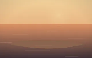 Golden Hour Island VIII — colourful orange and pink island background, variation VIII