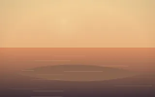 Golden Hour Island X — colourful orange and pink island background, variation X