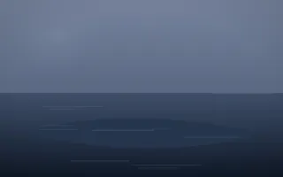 Moonlight Island VI — dark blue island background, variation VI