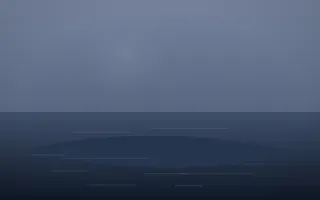 Moonlight Island VII — dark blue island background, variation VII