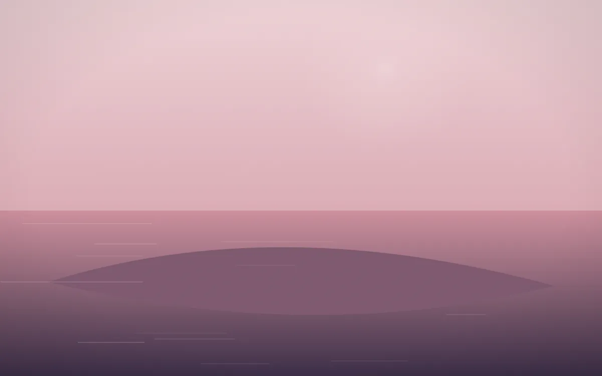 Rose Dusk Island — colourful red, pink and purple island background