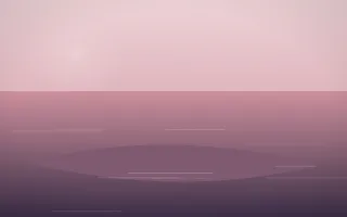 Rose Dusk Island II — colourful red, pink and purple island background, variation II