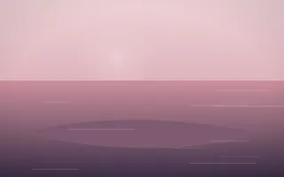 Rose Dusk Island III — colourful red, pink and purple island background, variation III